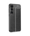 Coque Samsung Galaxy S24 FE Texture Litchi - Noir
