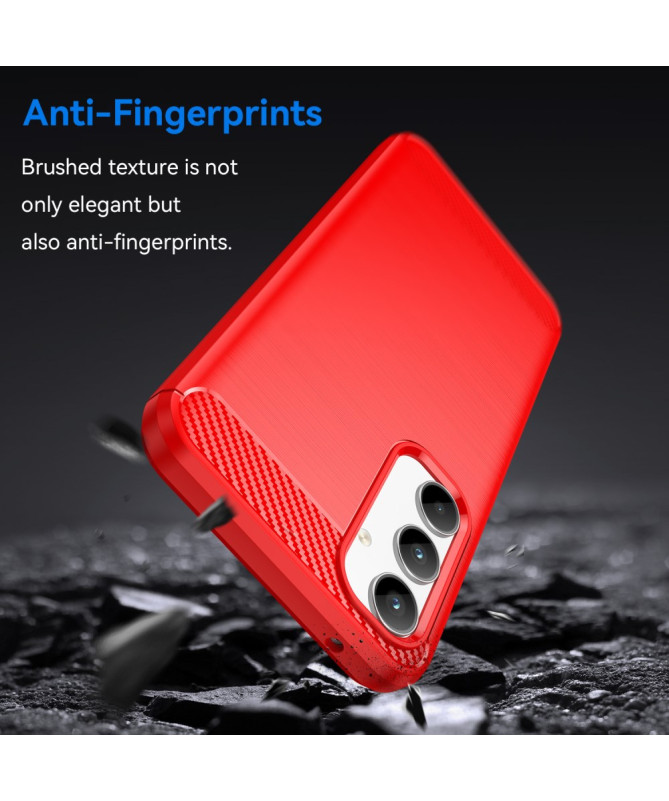 Coque Samsung Galaxy A35 5G effet brossé silicone