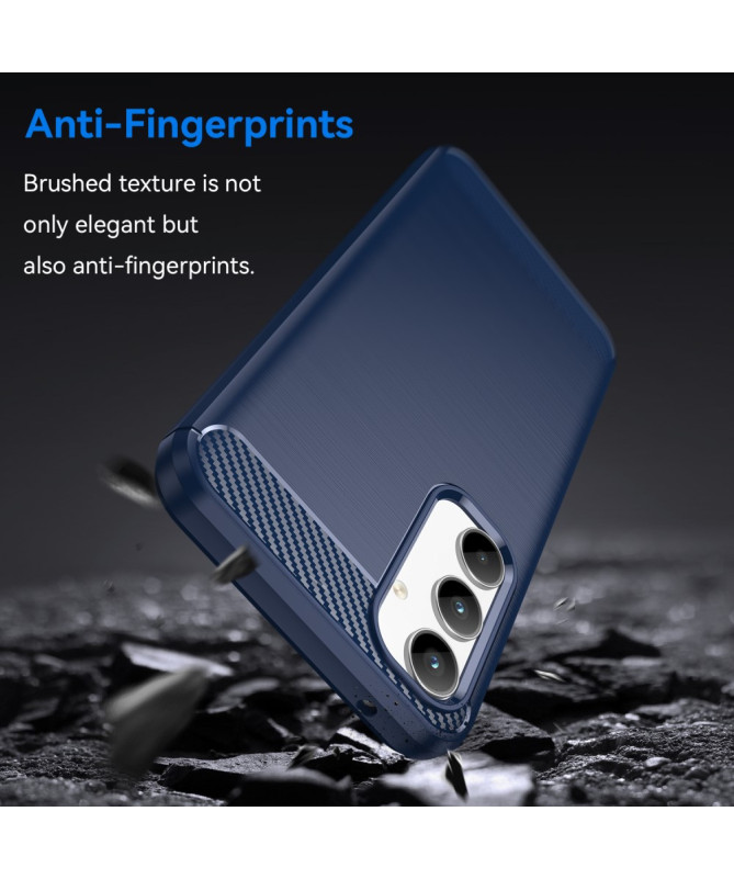 Coque Samsung Galaxy A35 5G effet brossé silicone