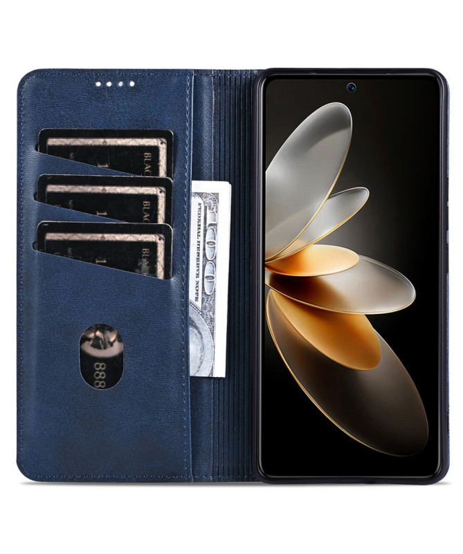 Étui Oppo Reno 12 Pro 5G portefeuille AZNS simili cuir