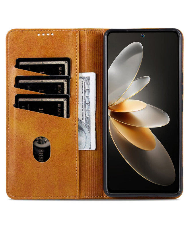 Étui Oppo Reno 12 Pro 5G portefeuille AZNS simili cuir