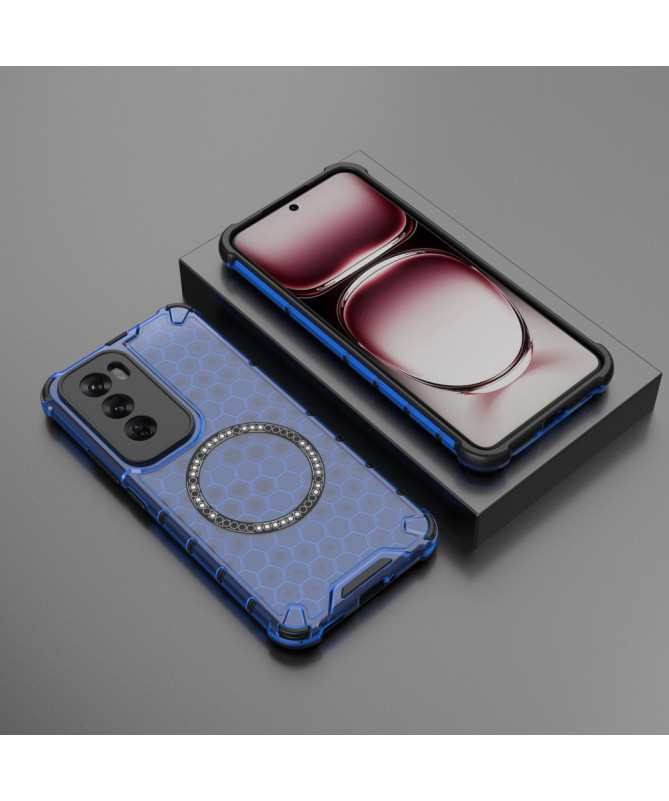 Coque Oppo Reno 12 Pro 5G - Protection Renforcée à Motif Nid d'Abeille