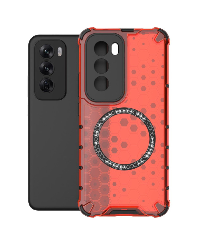 Coque Oppo Reno 12 Pro 5G - Protection Renforcée à Motif Nid d'Abeille