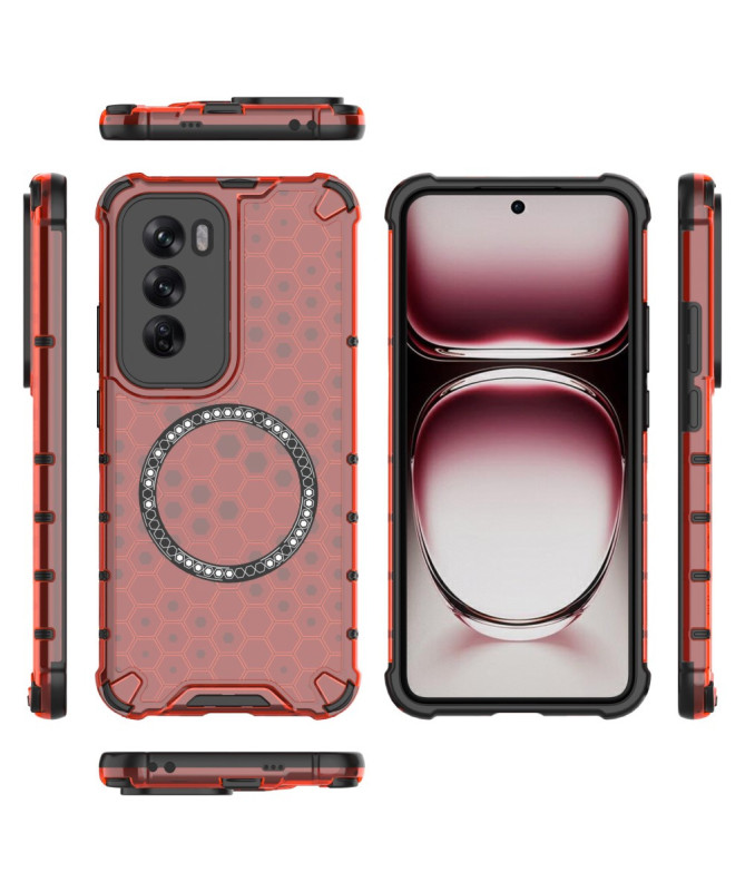 Coque Oppo Reno 12 Pro 5G - Protection Renforcée à Motif Nid d'Abeille