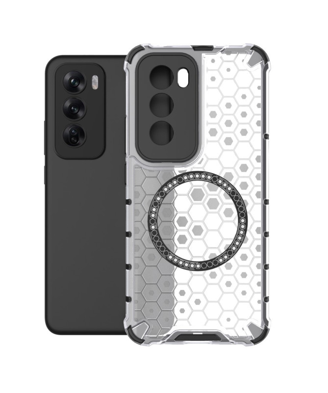 Coque Oppo Reno 12 Pro 5G - Protection Renforcée à Motif Nid d'Abeille