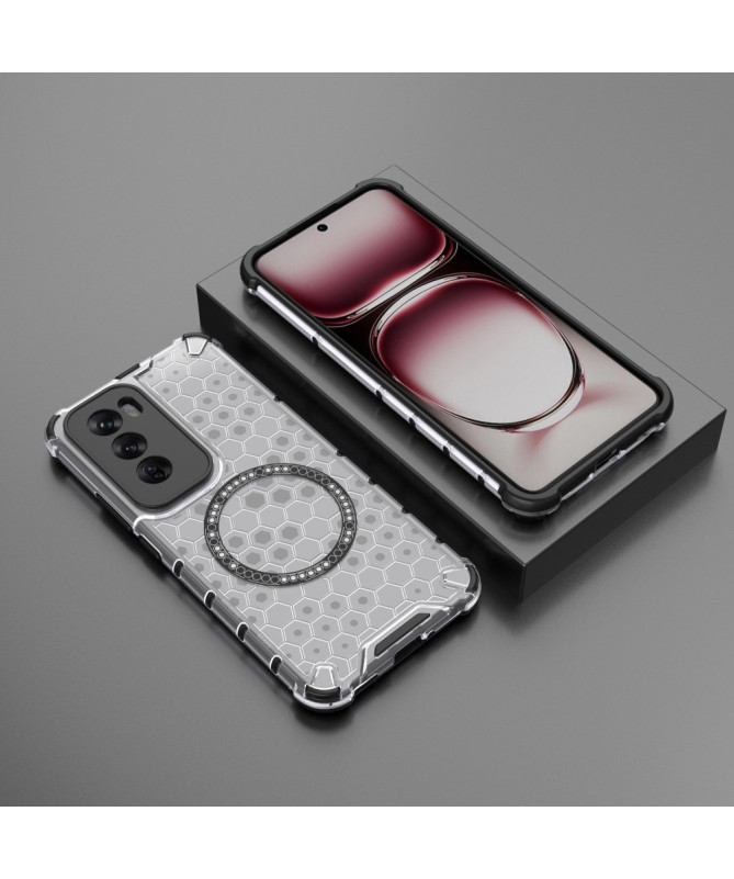 Coque Oppo Reno 12 Pro 5G - Protection Renforcée à Motif Nid d'Abeille