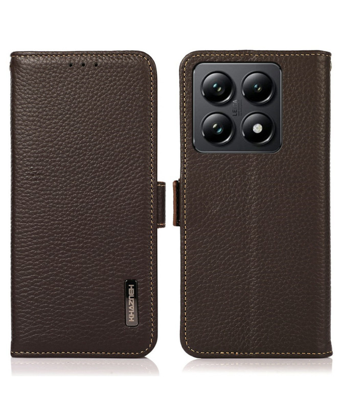 Housse Xiaomi 14T Pro KHAZNEH cuir grainé first