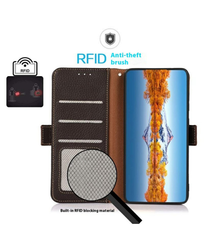 Housse Xiaomi 14T Pro KHAZNEH cuir grainé first