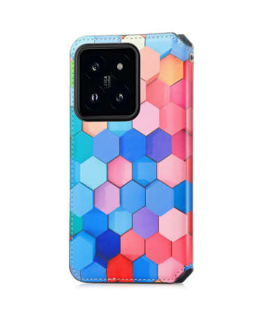 Housse Xiaomi 14T Pro Nid d'Abeille Coloré