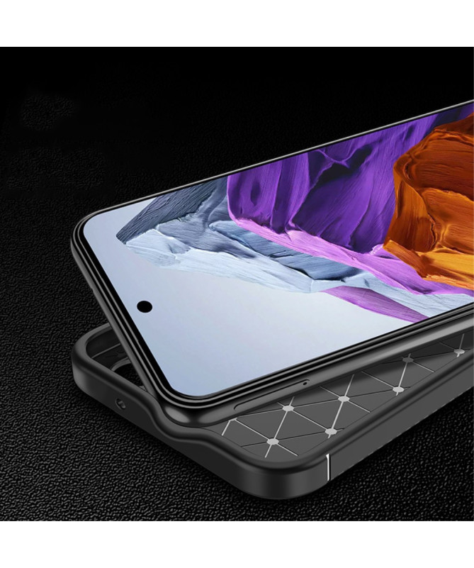 Coque Google Pixel 9/9 Pro style fibre de carbone - Noir