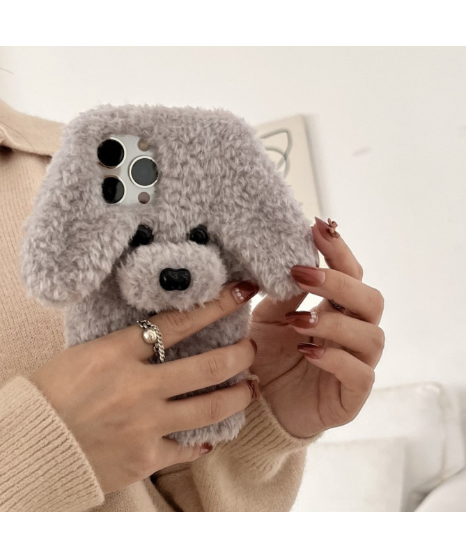 Coque iPhone 15 Pro Max Peluche Teddy Hiver