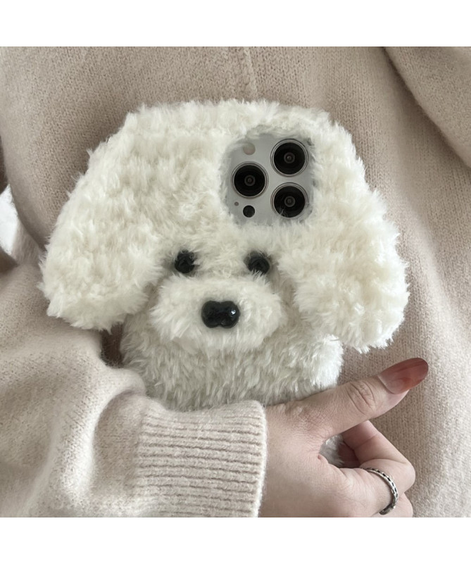 Coque iPhone 15 Pro Max Peluche Teddy Hiver