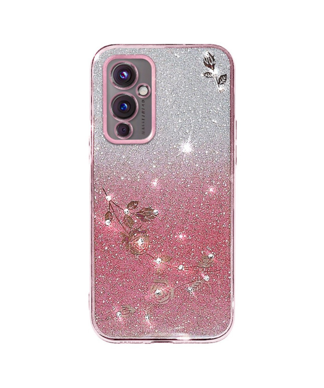 Coque OnePlus 9 Glamour Glitz avec Sangle