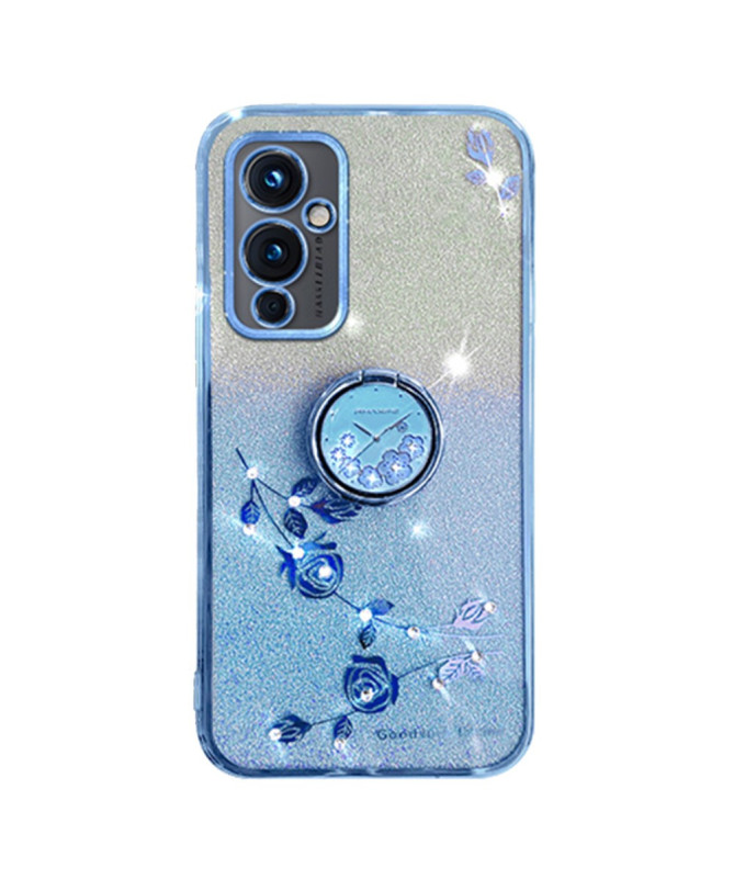 Coque OnePlus 9 Glamour Glitz avec Anneau