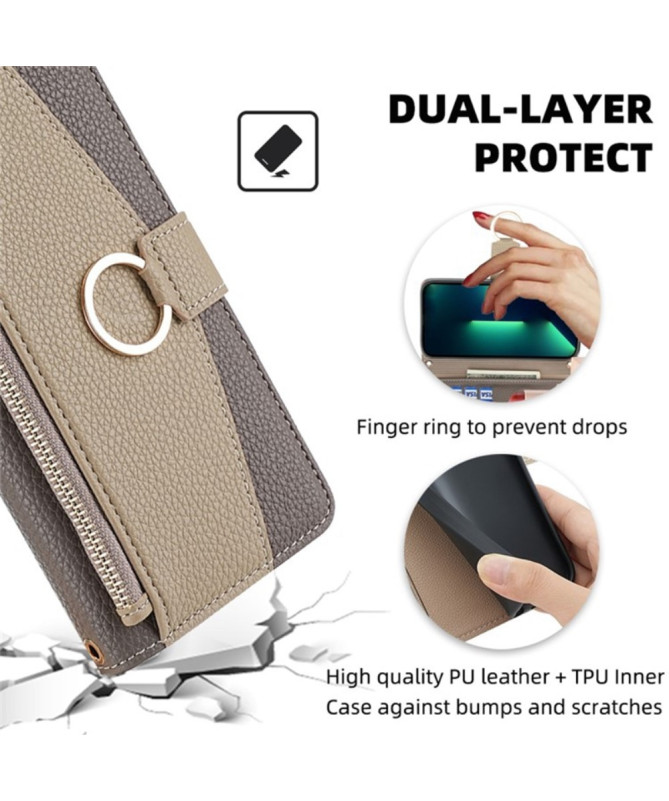 Housse OnePlus 9 luxury portefeuille avec chaîne