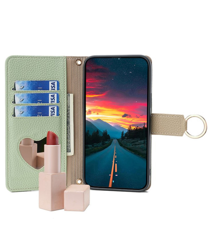 Housse OnePlus 9 luxury portefeuille avec chaîne