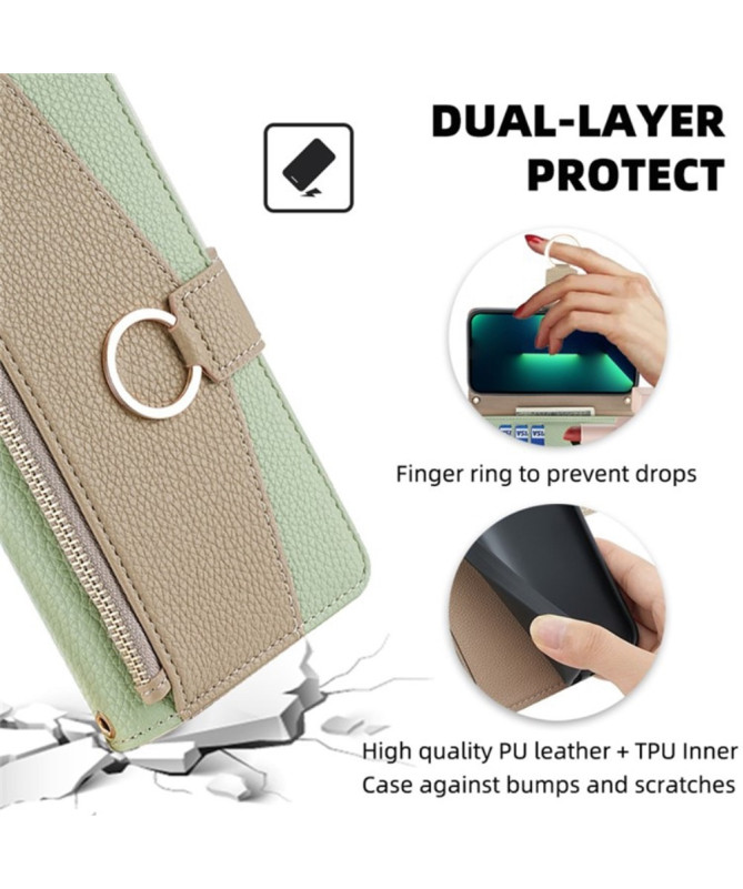Housse OnePlus 9 luxury portefeuille avec chaîne