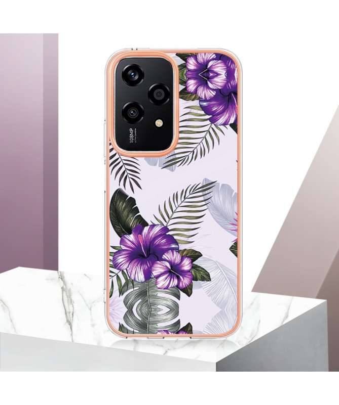 Coque Honor 200 Lite Style Purple Bloom