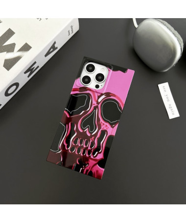 Coque iPhone 13 Pro Max Crâne Rose