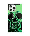 Coque iPhone 13 Pro Max Crâne Vert