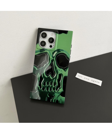 Coque iPhone 13 Pro Max Crâne Vert