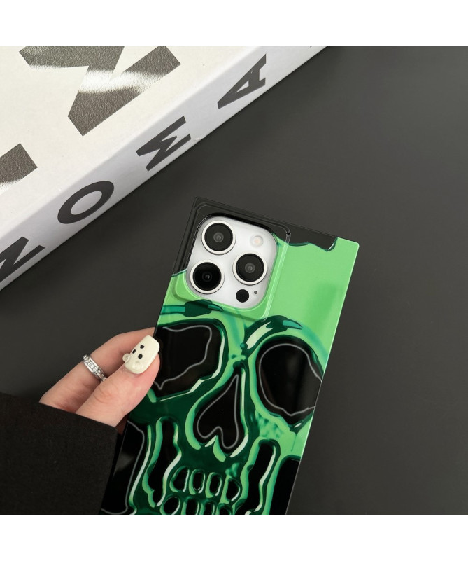 Coque iPhone 13 Pro Max Crâne Vert