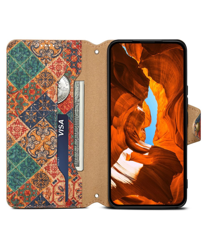 Housse iPhone X / XS Patchwork Méditerranéen