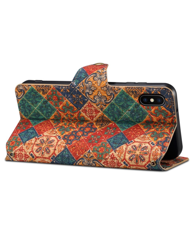 Housse iPhone X / XS Patchwork Méditerranéen