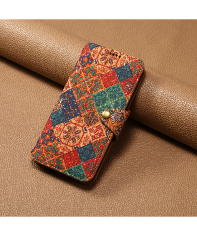 Housse iPhone X / XS Patchwork Méditerranéen