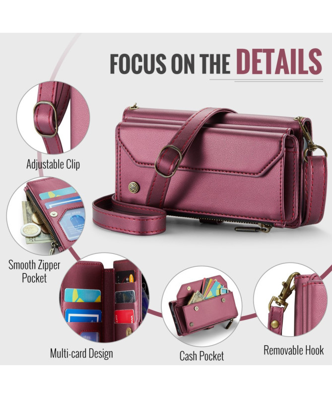 Housse iPhone X / XS Bandoulière avec Fermeture Zippée