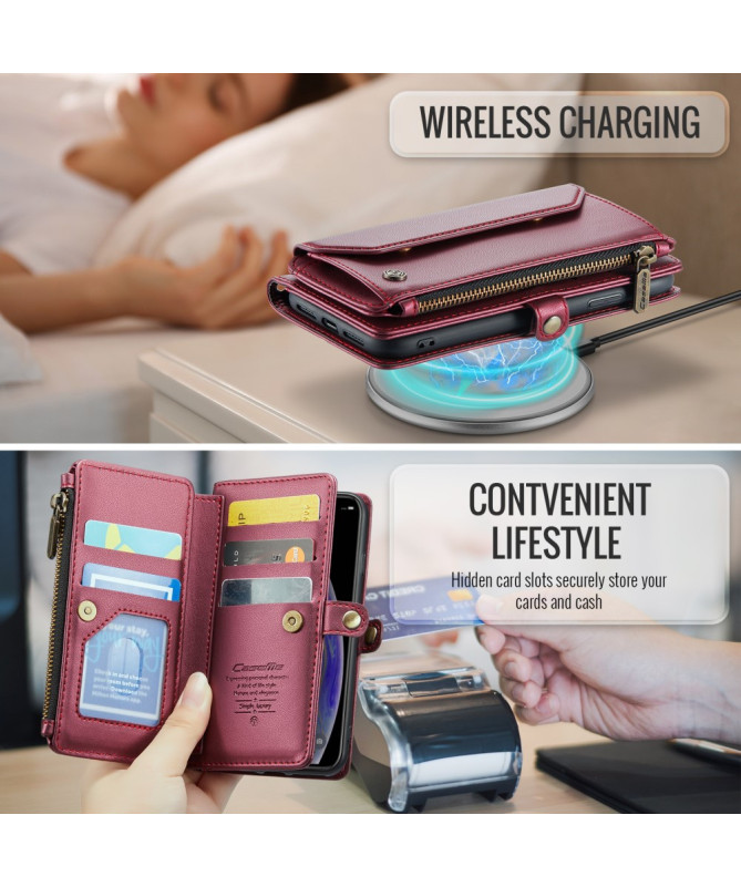 Housse iPhone X / XS Bandoulière avec Fermeture Zippée