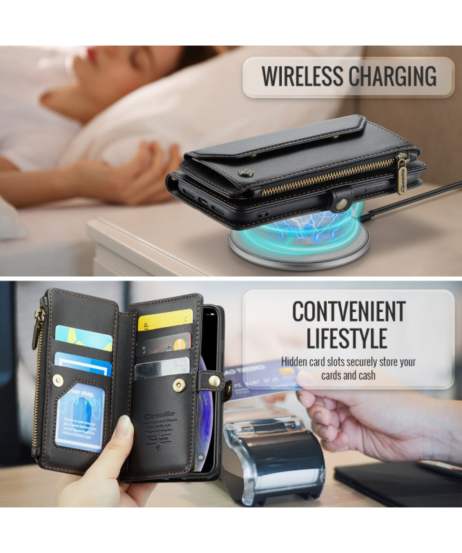 Housse iPhone X / XS Bandoulière avec Fermeture Zippée