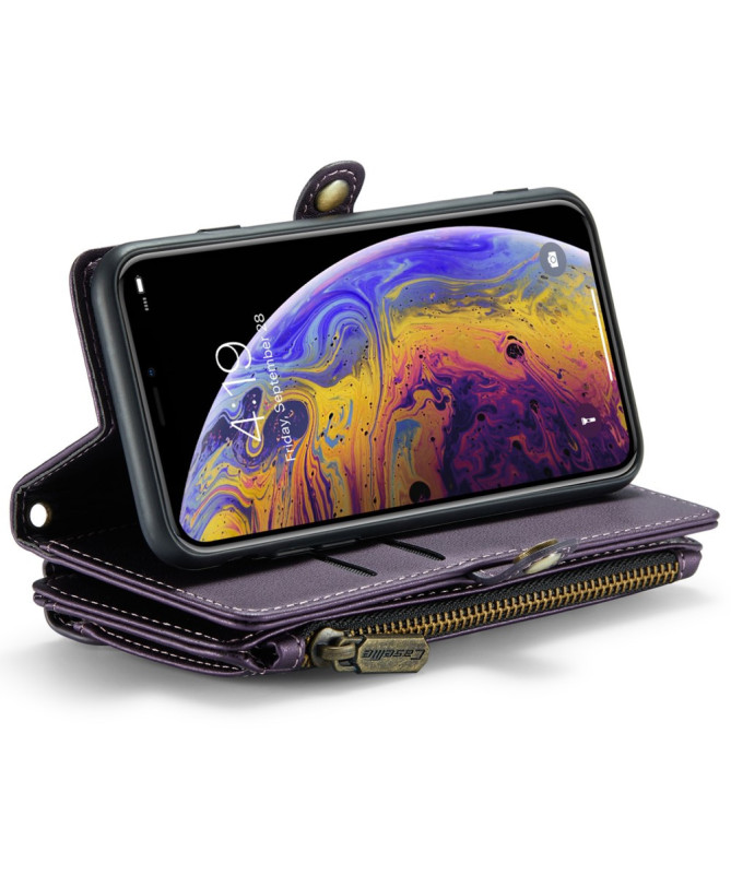 Housse iPhone X / XS Bandoulière avec Fermeture Zippée