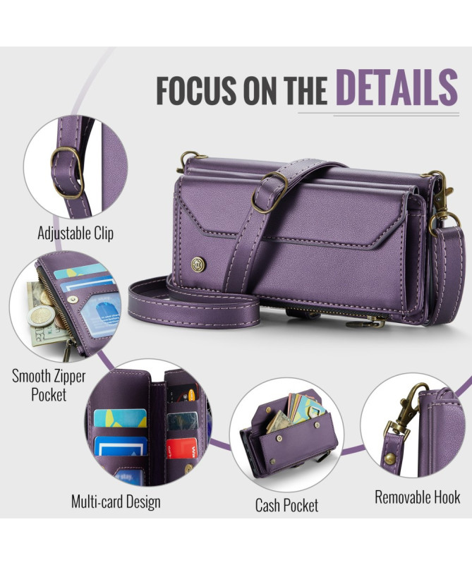 Housse iPhone X / XS Bandoulière avec Fermeture Zippée