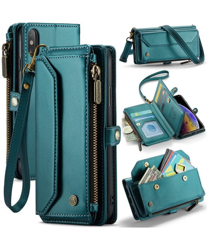 Housse iPhone X / XS Bandoulière avec Fermeture Zippée