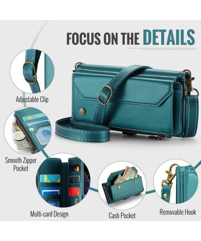 Housse iPhone X / XS Bandoulière avec Fermeture Zippée