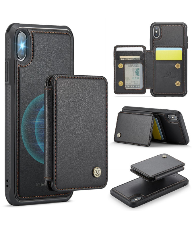 Coque iPhone X / XS 2-en-1 Détachable avec Porte-cartes et Support