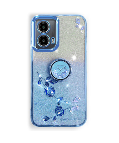 Coque Motorola Edge 50 Fusion Glamour Glitz avec Anneau