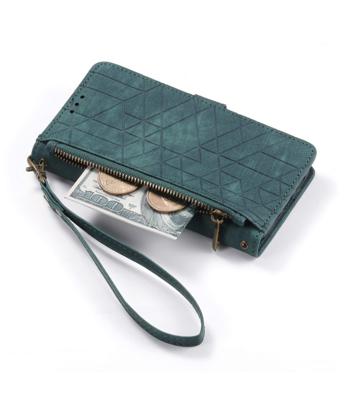 Housse Motorola Edge 50 Fusion Geometry avec Fermeture Éclair