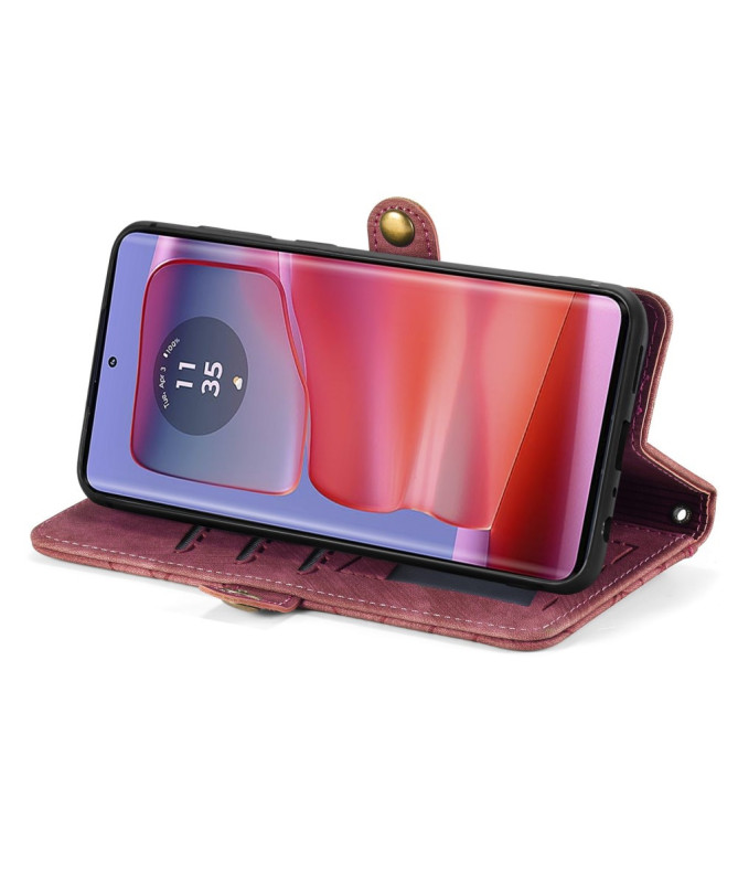 Housse Motorola Edge 50 Fusion Geometry avec Fermeture Éclair