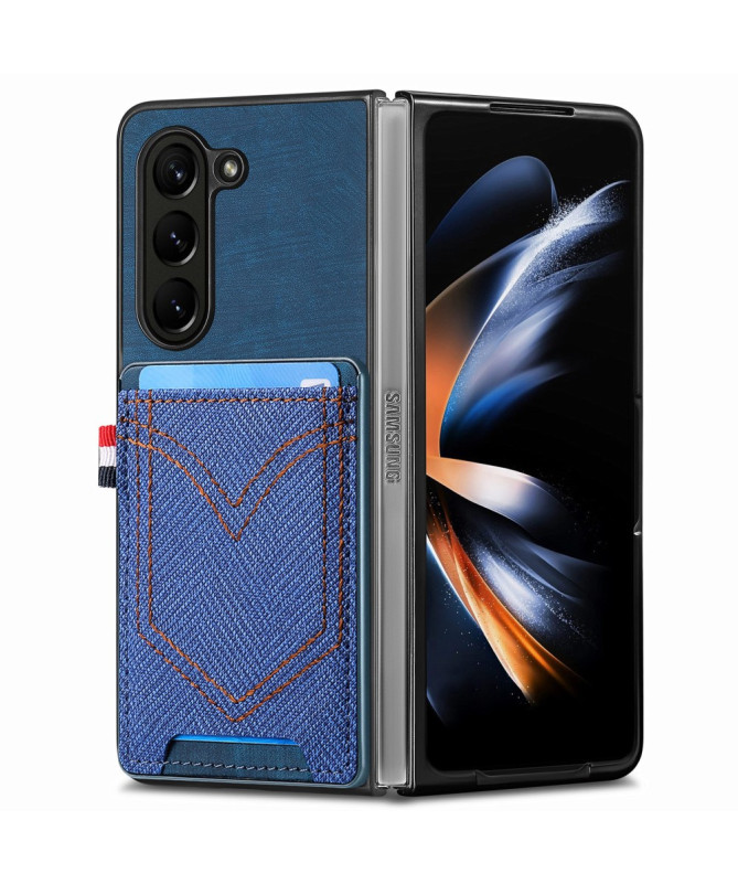 Coque Samsung Galaxy Z Fold 6 Texturée Denim