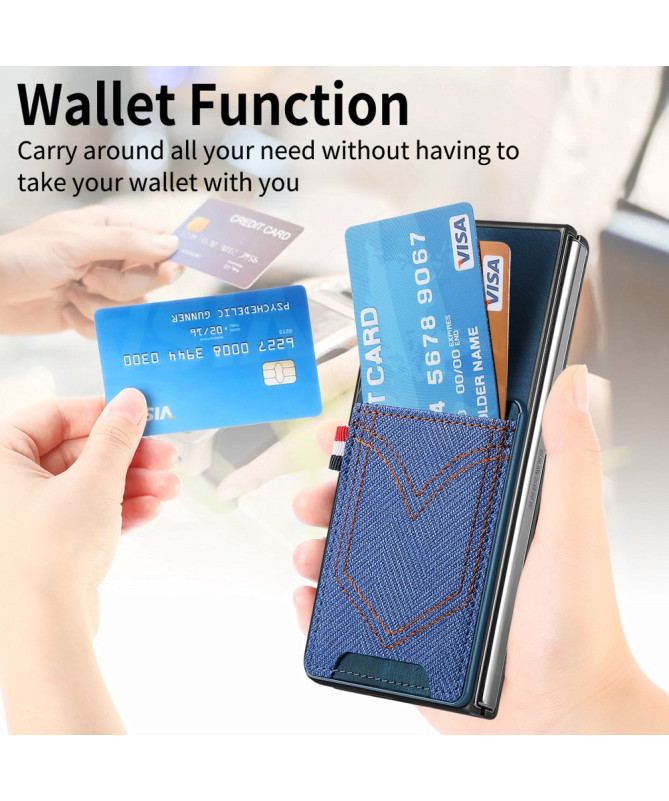 Coque Samsung Galaxy Z Fold 6 Texturée Denim