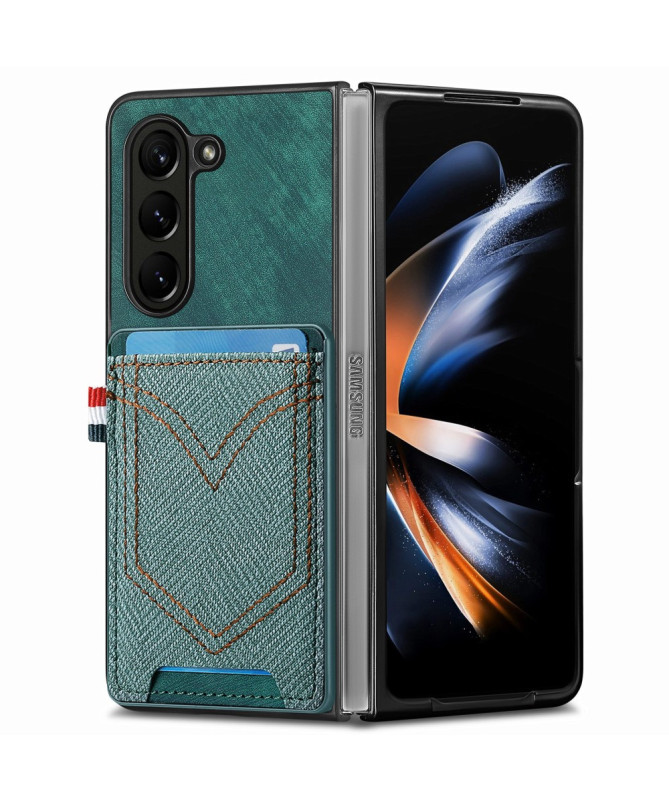 Coque Samsung Galaxy Z Fold 6 Texturée Denim
