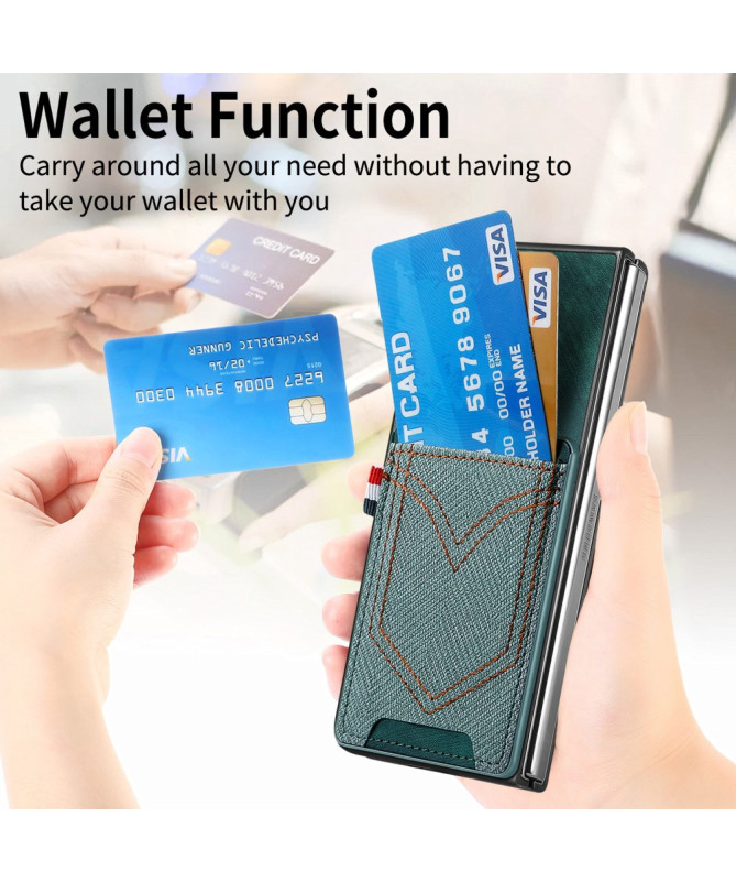 Coque Samsung Galaxy Z Fold 6 Texturée Denim