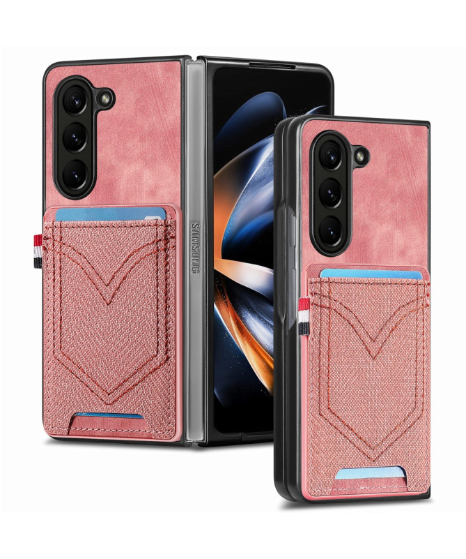 Coque Samsung Galaxy Z Fold 6 Texturée Denim