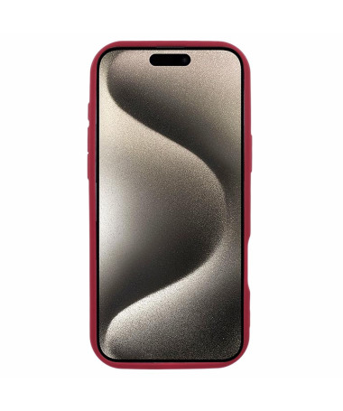 Coque iPhone 16 Pro silicone Precise Rouge foncé - photo 8