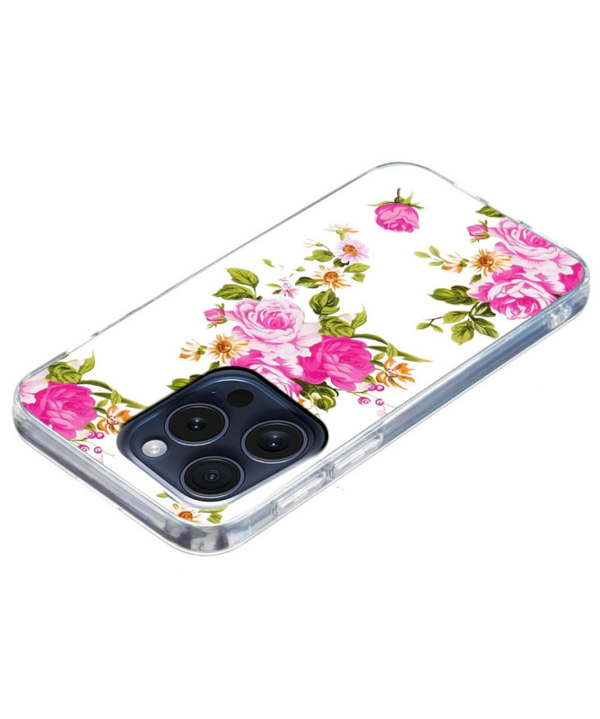 Coque iPhone 16 Pro Bouquet de Rose