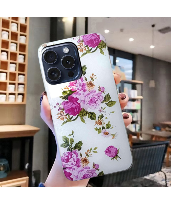 Coque iPhone 16 Pro Bouquet de Rose