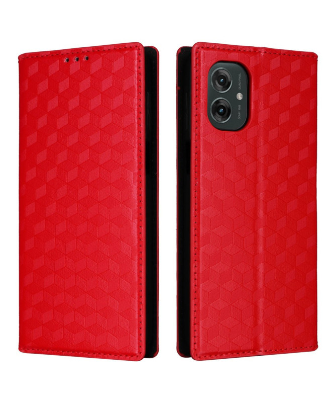 Housse Moto G55 5G flip cover design géométrie