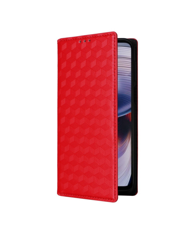 Housse Moto G55 5G flip cover design géométrie